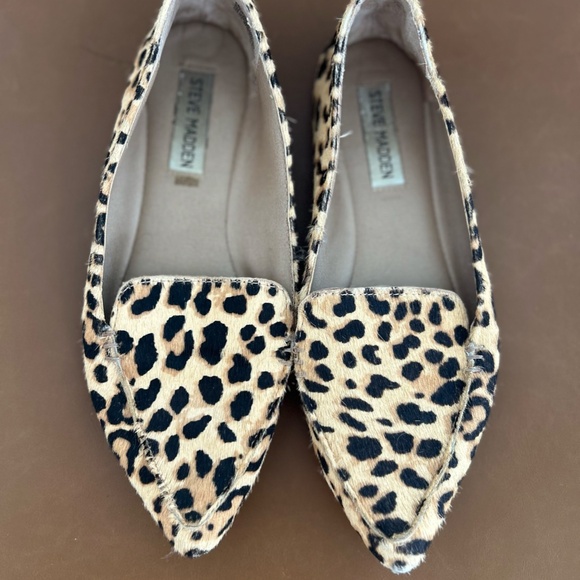 Steve Madden Leopard Flats Excellent Condition Size 6 - Picture 2 of 2